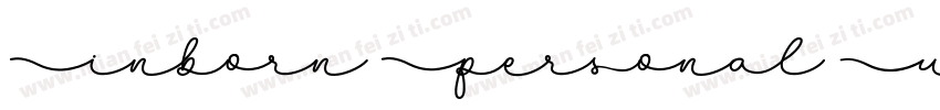 Inborn Personal Use字体转换
